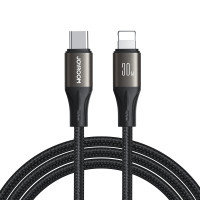 Длинный кабель Type-C - 8 pin JOYROOM SA25-CL3 PD 30W 3 метра в нейлоновой оплетке Lightning для Apple