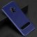 Карбоновый чехол TOTUDESIGN для Samsung Galaxy S9 Carbon Texture TPU с подставкой держателем (Blue)