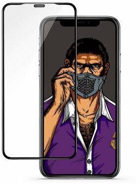 Защитное стекло для iPhone 11 / XR, BLUEO 2.5D Receiver Dustproof Stealth (защ. сетка), 0.26 мм, Black (NPB17-6.1)