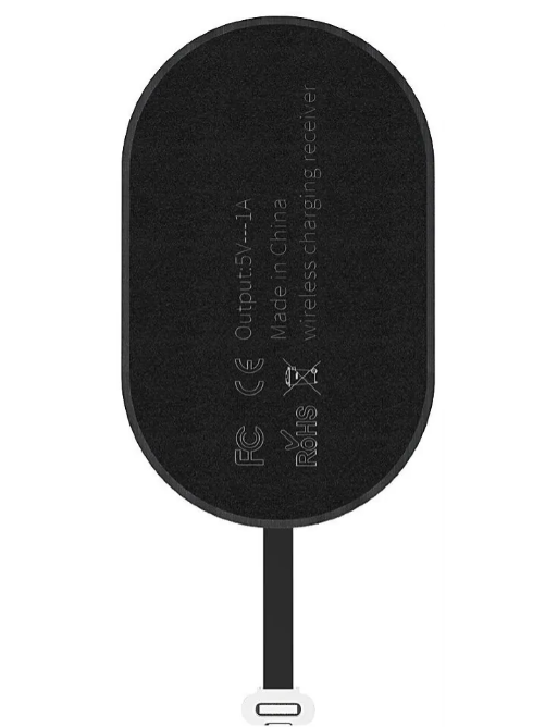 Приемник для беспроводной зарядки Baseus Microfiber Wireless Charging Receiver c Micro USB,  Black (WXTE-C01)