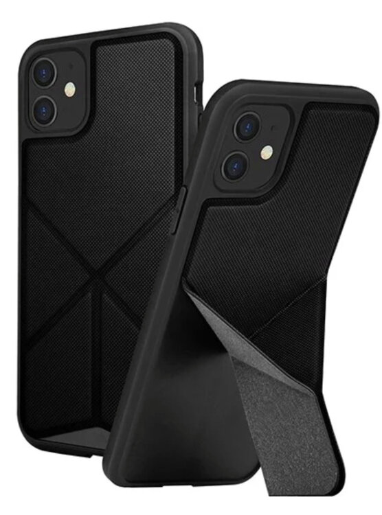 Чехол-накладка для iPhone 11 Uniq Transforma Black (IP6.1HYB(2019)-TRSFBLK)
