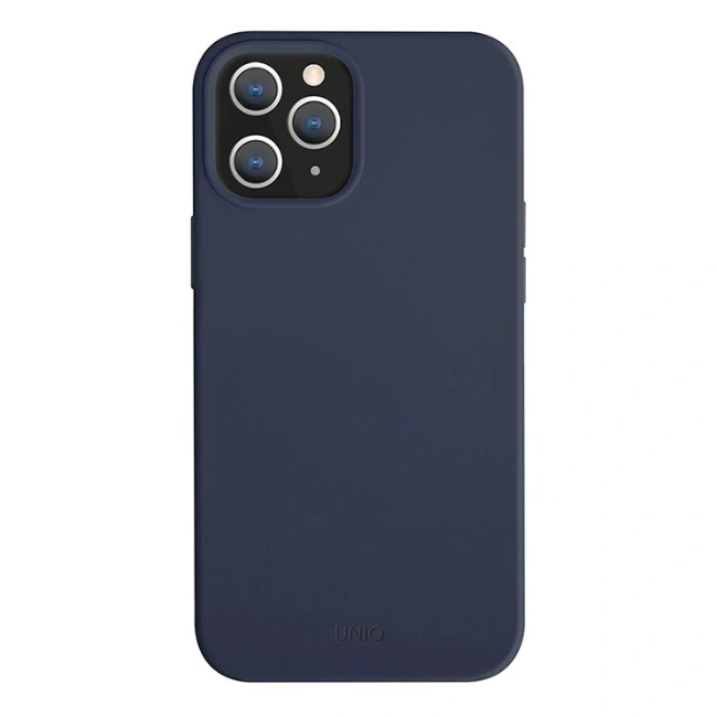 Чехол-накладка Uniq для iPhone 12/12 Pro (6.1) Air Fender Anti-Microbial Blue (IP6.1HYB(2020)-AIRFBLU)