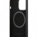 Чехол для iPhone 13 Pro Max Guess Liquid silicone Plate metal logo Hard Black (Magsafe) (GUHMP13XSPLK)