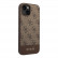 Чехол для iPhone 14 Guess PC/TPU 4G Stripe w Metal logo Hard Brown (GUHCP14SG4GLBR)