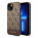 Чехол для iPhone 14 Guess PC/TPU 4G Stripe w Metal logo Hard Brown (GUHCP14SG4GLBR)