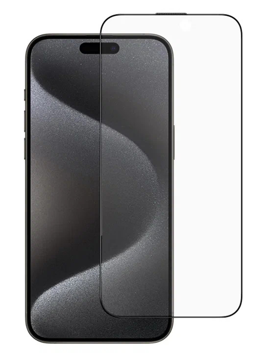 Матовое стекло для iPhone 15 Plus/14 Pro Max BlueO Anti-glare Matte Anti-Static Black