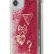 Чехол-накладка для iPhone 12 mini (5.4) Guess Liquid Glitter Charms Hard, Raspberry (GUHCP12SGLHFLRA)