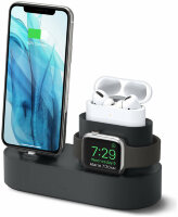 Док-станция Elago стенд 3-в-1 для Airpods Pro / Apple Watch / iPhone, Black (EST-TRIOPRO-BK)