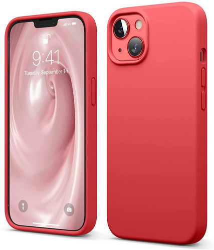 Чехол-накладка для iPhone 13 Elago Soft silicone (Liquid) Red (ES13SC61-RD)
