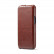 Кожаный чехол с вертикальным флипом для iPhone 14 Pro Fierre Shann (Brown)