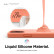 Чехол-накладка для iPhone 12/12 Pro (6.1) Elago Soft silicone case (Liquid) Nectarine (Orange) (ES12SC61-OR)