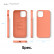 Чехол-накладка для iPhone 12/12 Pro (6.1) Elago Soft silicone case (Liquid) Nectarine (Orange) (ES12SC61-OR)