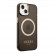 Чехол для iPhone 14 Guess PC/TPU Metal outline Hard Translucent Black/Gold (Magsafe) (GUHMP14SHTCMK)