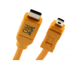 Кабель Tether Tools TetherPro USB-C to 2.0 Mini-B 8-Pin 4.6m Orange