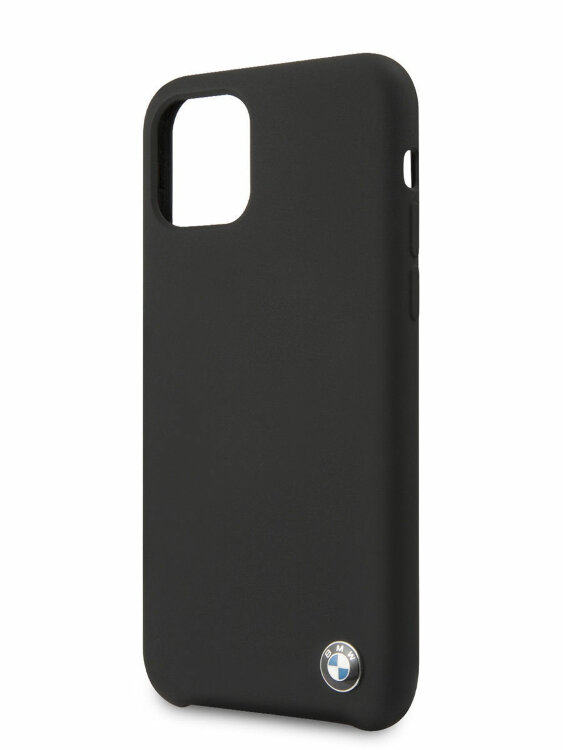 Силиконовый чехол-накладка для iPhone 11 Pro BMW M-Collection Liquid Silicone Hard Black (BMHCN58MSILBK)