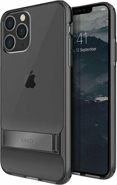 Чехол-накладка для iPhone 11 Pro Max Uniq Cabrio Stand Smoke Grey (IP6.5HYB(2019)-CABSMK)