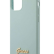 Силиконовый чехол-накладка для iPhone 12 / 12 Pro (6.1) Guess Liquid silicone Gold metal logo Hard, Light blue (GUHCP12MLSLMGLB)