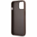 Чехол для iPhone 13 Guess PU 4G Stripe printed logo Hard Brown (GUHCP13M4GDBR)