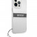 Чехол для iPhone 13 Pro Max Guess PC/TPU 4G Stripe Hard Tranparent + Silver charm (GUHCP13XKB4GGR)