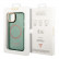 Чехол для iPhone 14 Guess PC/TPU Metal outline Hard Translucent Green/Gold (Magsafe) (GUHMP14SHTCMA)