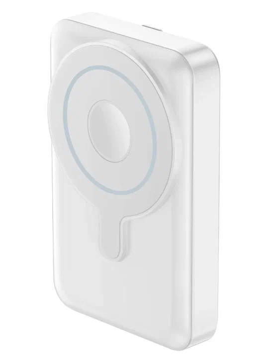 Беспроводной внешний аккумулятор EnergEA Bazic GoPower 10K 10000 мАч 15W, с Magsafe, White (GPW-10K-WHT)