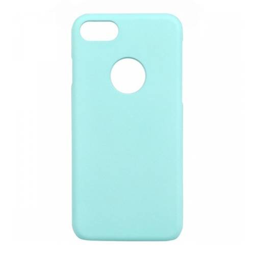 Прорезиненный чехол накладка iCover для iPhone 7 / 8 Rubber Sky blue/Hole, IP7-RF-SBL