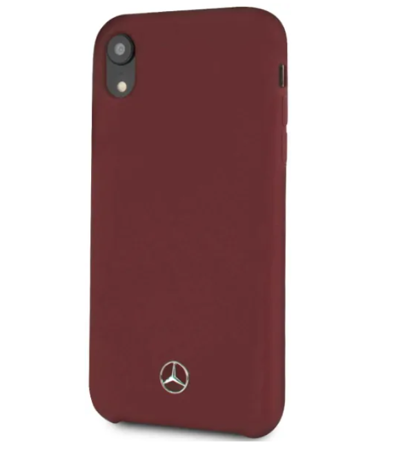 Силиконовый чехол-накладка для iPhone XR Mercedes Silicone line Hard, Red (MEHCI61SILRE)