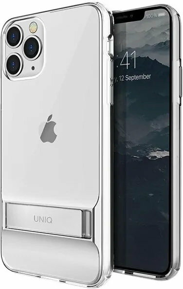 Чехол-накладка для iPhone 11 Pro Max Uniq Cabrio Stand Transparent (IP6.5HYB(2019)-CABCLR)