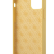 Силиконовый чехол-накладка для iPhone 12 / 12 Pro (6.1) Guess Liquid silicone Gold metal logo Hard, Yellow (GUHCP12MLSLMGYE)