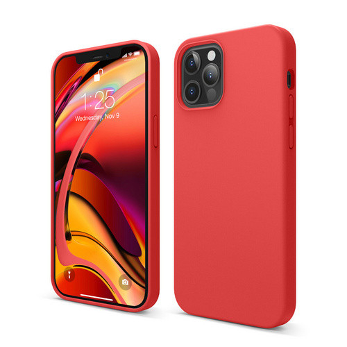 Чехол-накладка для iPhone 12/12 Pro (6.1) Elago Soft silicone case (Liquid) Red (ES12SC61-RD)