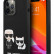 Чехол для iPhone 13 Pro Lagerfeld Liquid silicone Karl & Choupette Hard Black (KLHCP13LSSKCK)