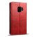 Кожаный чехол книжка Suteni для Samsung Galaxy S9 Crazy Horse с магнитным флипом и отделениями под карты (Red)