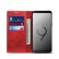 Кожаный чехол книжка Suteni для Samsung Galaxy S9 Crazy Horse с магнитным флипом и отделениями под карты (Red)