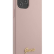 Силиконовый чехол-накладка для iPhone 12 / 12 Pro (6.1) Guess Liquid silicone Gold metal logo Hard, Pink (GUHCP12MLSLMGLP)