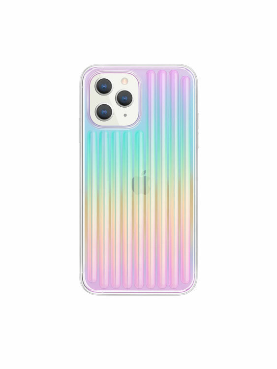 Чехол-накладка Uniq для iPhone 12/12 Pro (6.1) COEHL Linear Iridescent (IP6.1HYB(2020)-LINIRD)
