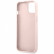 Чехол для iPhone 13 Guess PU 4G Stripe printed logo Hard Pink (GUHCP13M4GDPI)
