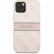 Чехол для iPhone 13 Guess PU 4G Stripe printed logo Hard Pink (GUHCP13M4GDPI)