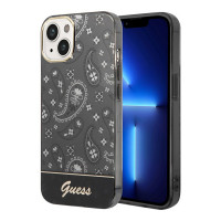 Чехол для iPhone 14 Guess PC/TPU Paisley w Electoplated camera Hard Black (GUHCP14SHGBNHK)
