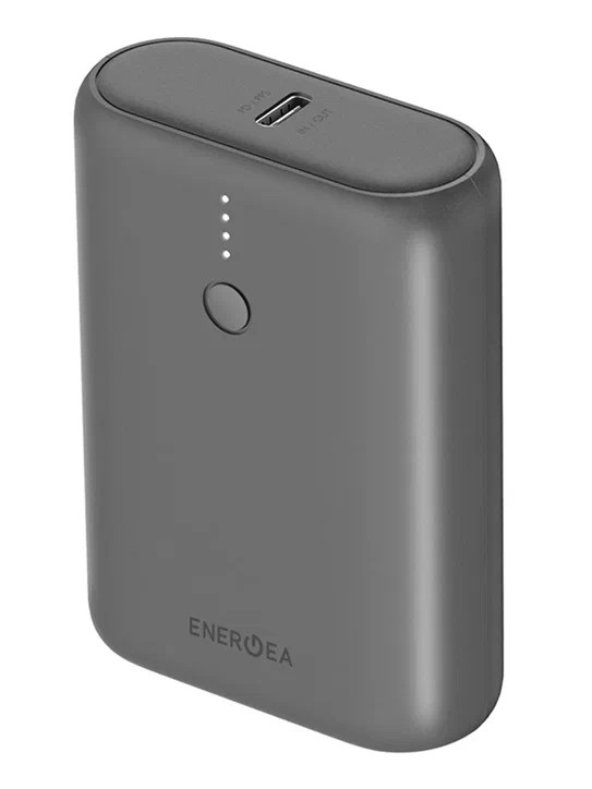 Внешний аккумулятор EnergEA Compac MINI2 10000 мАч 22.5W, Gun (CP-MINI2-GUN)