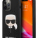 Чехол для iPhone 13 Pro Lagerfeld Liquid silicone Karl's Head Hard MagSafe Black (KLHMP13LSLKHBK)