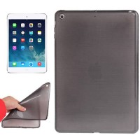 Гелевый чехол накладка Brushed Texture для iPad Air / iPad 2017 (прозрачно-серая)