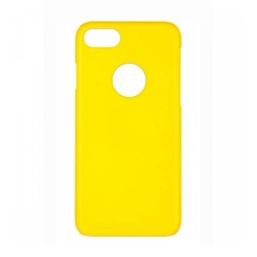 Прорезиненный чехол накладка iCover для iPhone 7 / 8 Rubber Yellow/Hole, IP7-RF-YL