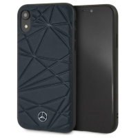 Кожаный чехол-накладка для iPhone XR Mercedes Twister Hard Leather, Blue (MEPERHCI61QGLNA)