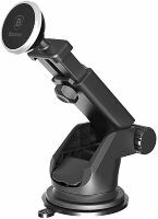Магнитный автодержатель Baseus Solid Series Telescopic Magnetic (Vertical type) с креплением на приборную панель и лобовое стекло, Silver (SULX-0S)