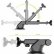 Магнитный автодержатель Baseus Solid Series Telescopic Magnetic (Vertical type) с креплением на приборную панель и лобовое стекло, Silver (SULX-0S)