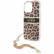 Чехол для iPhone 13 Pro Max Guess PC/TPU Leopard Hard + Gold charm (GUHCP13XKBSLEO)