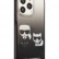 Чехол для iPhone 13 Pro Lagerfeld PC/TPU Karl & Choupette Hard Gradient Black (KLHCP13LTGKCK)